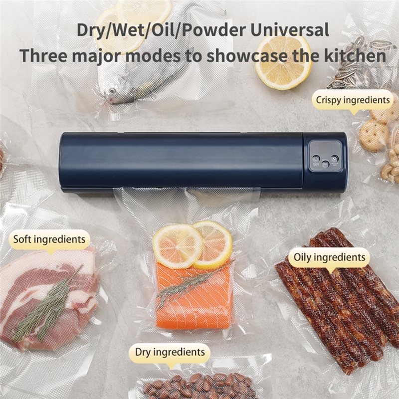 Food Vacuum Sealer Machine - DT15 휴대용 진공 밀봉기, LCD 디지털