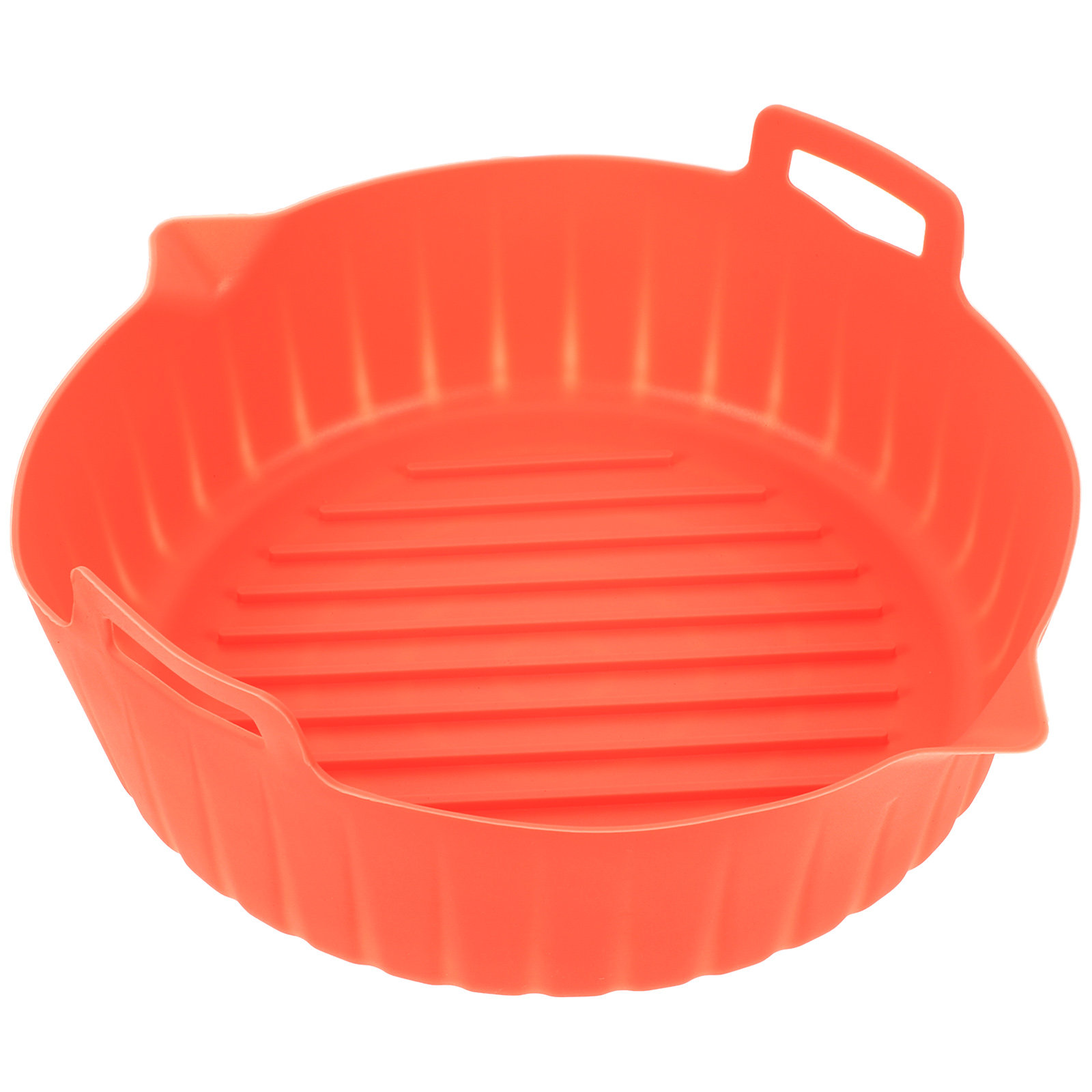 Air Fryer Silicone Pot Liner - 에어프라이어용 실리콘 팬, 둥근 모양, 눌어붙지