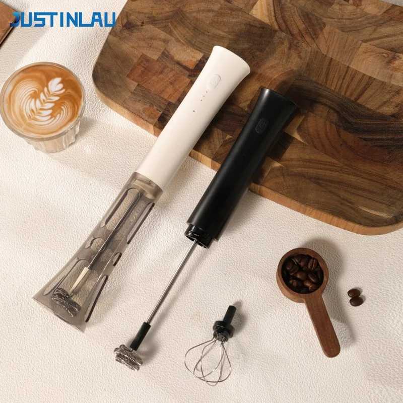 JUSTINLAU 휴대용 전기 우유 거품기, 3단계 속 - Electric Milk Frother Handheld 리뷰 및 가격