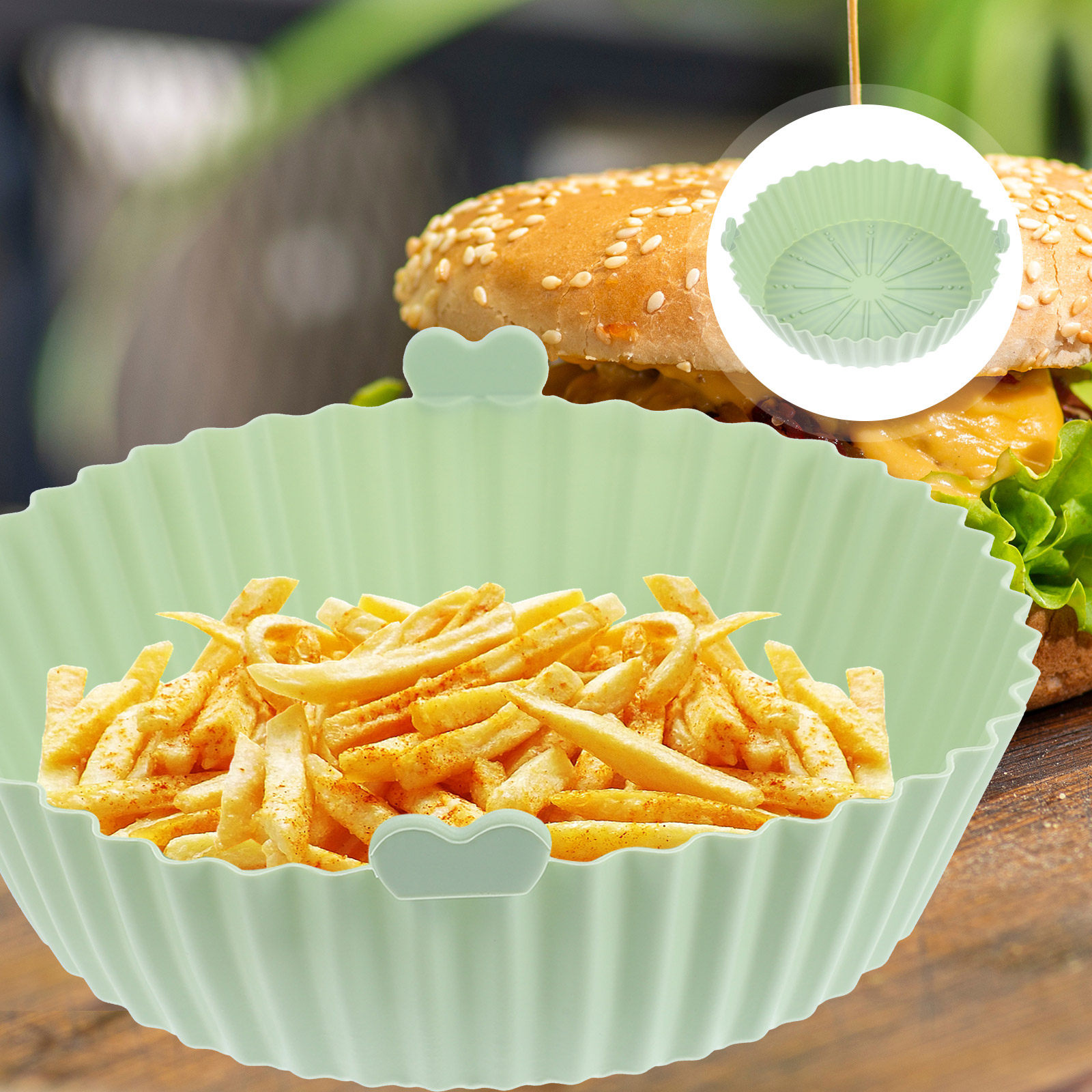 에어프라이어용 실리콘 매트, 가정용, 눌어붙지 않음,  - Air Fryer Silicone Pot Liner 리뷰 및 가격