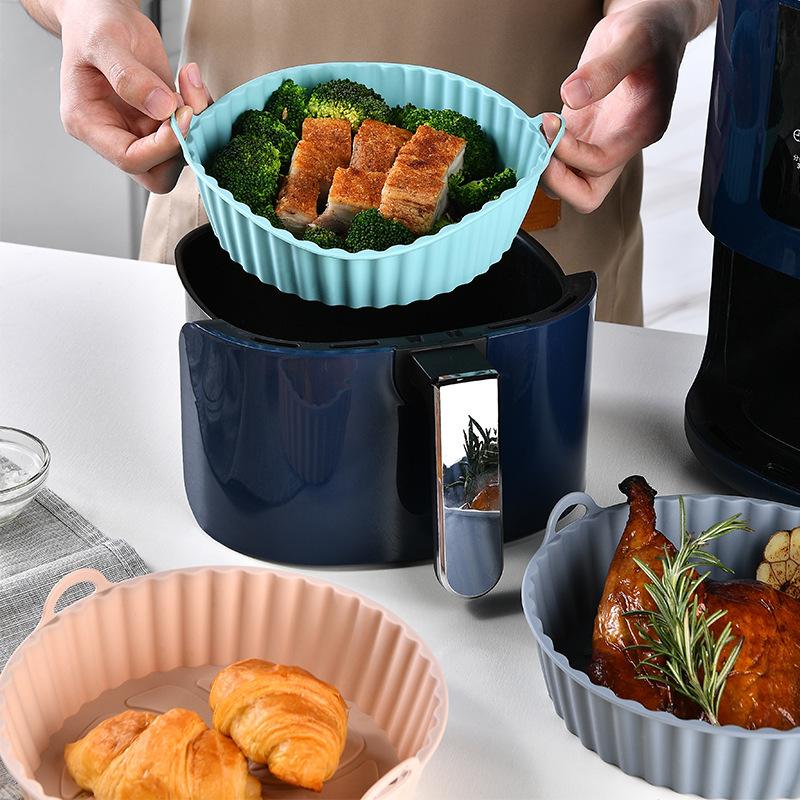 C 에어프라이어 실리콘 트레이 베이킹 매트 튀김 바구니 - Air Fryer Silicone Pot Liner 리뷰 및 가격