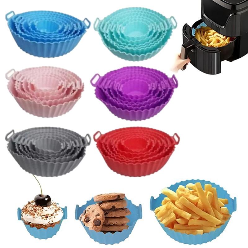 C 에어프라이어 실리콘 트레이 베이킹 매트 튀김 바구니 - Air Fryer Silicone Pot Liner 리뷰 및 가격